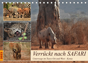 Verrückt nach SAFARI Unterwegs im Tsavo Ost und West Kenia (Tischkalender 2023 DIN A5 quer) von Michel,  Susan