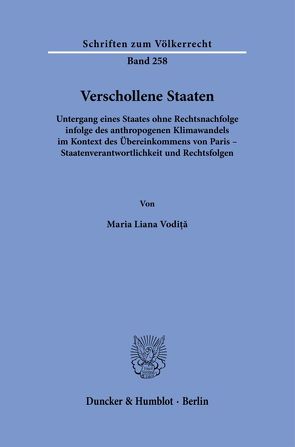 Verschollene Staaten. von Vodiță,  Maria Liana