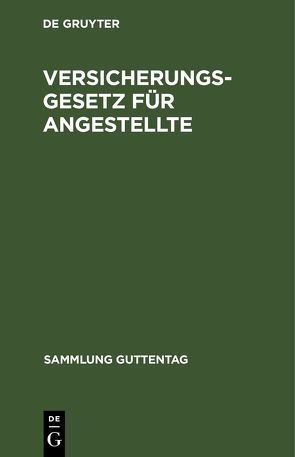 Versicherungsgesetz für Angestellte