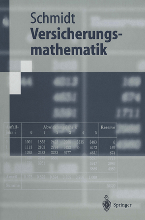 Versicherungsmathematik von Schmidt,  Klaus D.