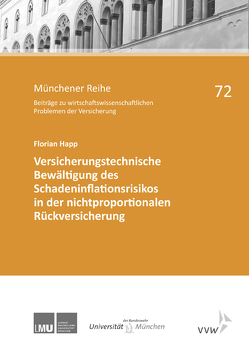 Versicherungstechnische Bewältigung des Schadeninflationsrisikos in der nichtproportionalen Rückversicherung von Happ,  Florian, Hartung,  Thomas, Richter,  Andreas