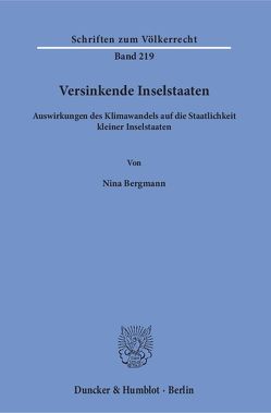 Versinkende Inselstaaten. von Bergmann,  Nina