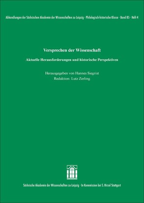 Versprechen der Wissenschaft von Siegrist,  Hannes, Zerlin,  Lutz