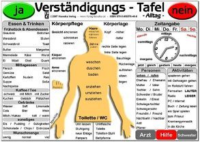 Verständigungs-Tafel – Alltag (laminiert) von Hawelka Verlag