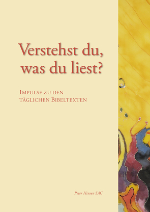 Verstehst du, was du liest? von Hinsen,  Peter