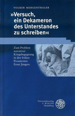 Versuch, ein Dekameron des Unterstandes zu schreiben von Mergenthaler,  Volker