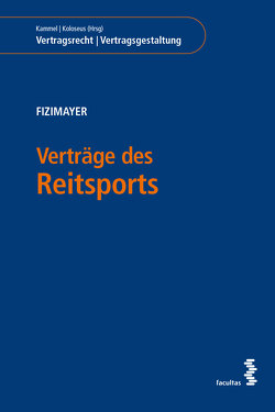 Verträge des Reitsports von Fizimayer,  Petra