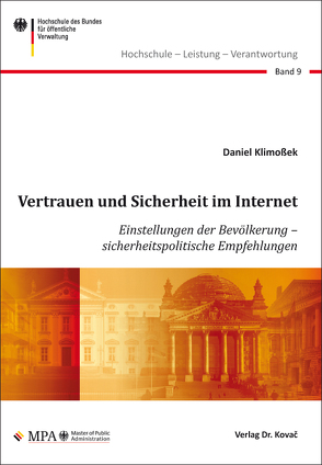 Vertrauen und Sicherheit im Internet von Klimoßek,  Daniel