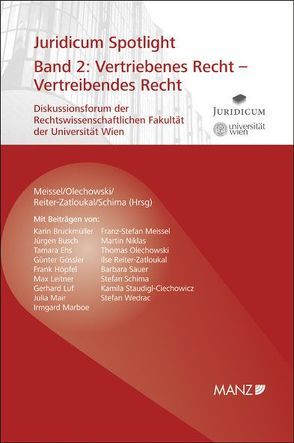 Vertriebenes Recht – Vertreibendes Recht von Meissel,  Franz-Stefan, Olechowski,  Thomas, Reiter-Zatloukal,  Ilse, Schima,  Stefan