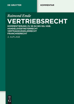 Vertriebsrecht von Emde,  Raimond