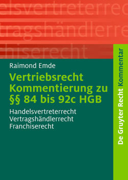 Vertriebsrecht von Emde,  Raimond