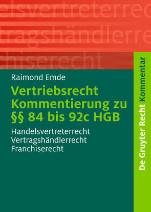 Vertriebsrecht von Emde,  Raimond