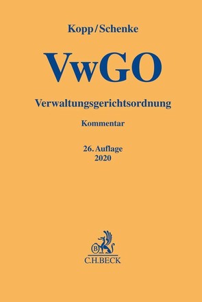 Verwaltungsgerichtsordnung von Hug,  Christian, Kopp,  Ferdinand O., Ruthig,  Josef, Schenke,  Ralf P., Schenke,  Wolf-Rüdiger