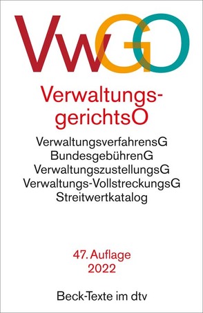 Verwaltungsgerichtsordnung, Verwaltungsverfahrensgesetz von Ramsauer,  Ulrich