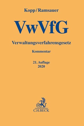 Verwaltungsverfahrensgesetz von Kopp,  Ferdinand O., Ramsauer,  Ulrich, Tegethoff,  Carsten, Wysk,  Peter