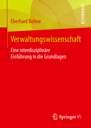 Verwaltungswissenschaft von Bohne,  Eberhard