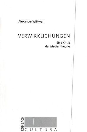 Verwirklichung von Wittwer,  Alexander