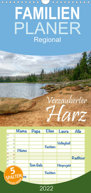 Familienplaner Verzauberter Harz (Wandkalender 2022 , 21 cm x 45 cm, hoch) von Weiss,  Michael