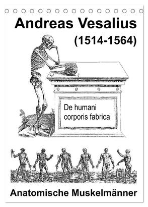 Vesalius anatomische Muskelmänner (Tischkalender 2024 DIN A5 hoch), CALVENDO Monatskalender von Liepke,  Claus