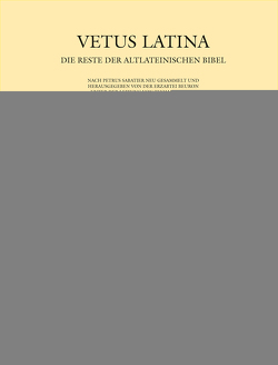 Vetus Latina – Iudicum von Haelewyck,  Jean-Claude