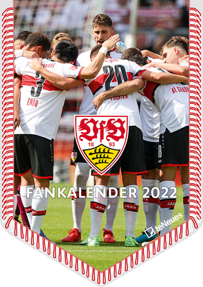 VfB Stuttgart 2022 – Bannerkalender – Fan-Kalender – Fußball-Kalender – 29,7×42 – Sport