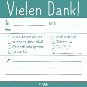 Vielen Dank – Klebezettel von Riva Verlag