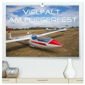 Vielfalt am Fliegerfest (hochwertiger Premium Wandkalender 2024 DIN A2 quer), Kunstdruck in Hochglanz von Brunner-Klaus,  Liselotte