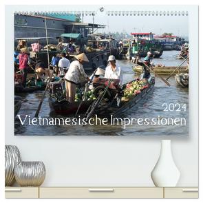 Vietnamesische Impressionen (hochwertiger Premium Wandkalender 2024 DIN A2 quer), Kunstdruck in Hochglanz von Goldscheider,  Stefanie