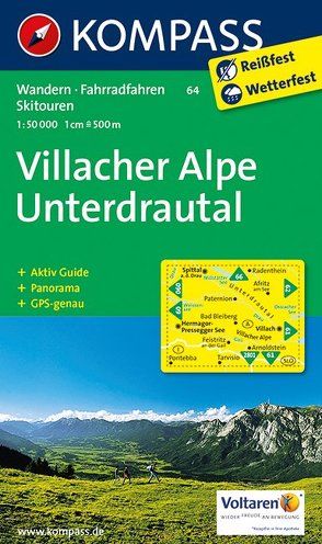 KOMPASS Wanderkarte Villacher Alpe – Unterdrautal von KOMPASS-Karten GmbH