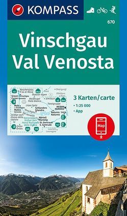 KOMPASS Wanderkarte Vinschgau, Val Venosta von KOMPASS-Karten GmbH