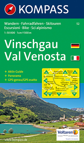 KOMPASS Wanderkarte Vinschgau /Val Venosta von KOMPASS-Karten GmbH