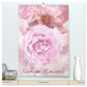 Vintage Flowers (hochwertiger Premium Wandkalender 2024 DIN A2 hoch), Kunstdruck in Hochglanz von Otto,  Anja