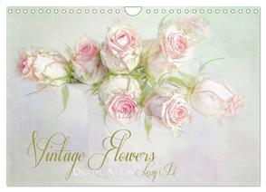 Vintage Flowers (Wandkalender 2024 DIN A4 quer), CALVENDO Monatskalender von Pe,  Lizzy