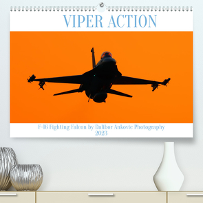 VIPER ACTION – F-16 FIGHTING FALCON (Premium, hochwertiger DIN A2 Wandkalender 2023, Kunstdruck in Hochglanz) von ANKOVIC,  DALIBOR