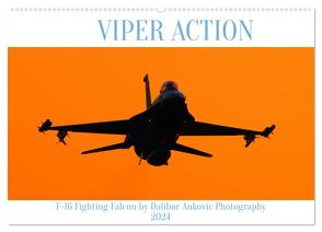 VIPER ACTION – F-16 FIGHTING FALCON (Wandkalender 2024 DIN A2 quer), CALVENDO Monatskalender von ANKOVIC,  DALIBOR