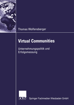 Virtual Communities von Wolfensberger,  Thomas