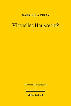 Virtuelles Hausrecht? von Piras,  Gabriella