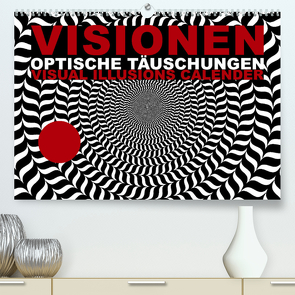 VISIONEN – optische Täuschungen (Premium, hochwertiger DIN A2 Wandkalender 2022, Kunstdruck in Hochglanz) von dmr, steckandose