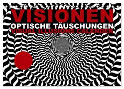 VISIONEN – optische Täuschungen (Tischkalender 2024 DIN A5 quer), CALVENDO Monatskalender von dmr,  steckandose, 