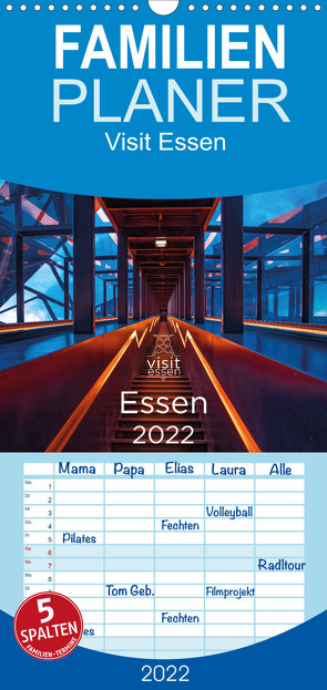 Familienplaner Visit Essen 2022 (Wandkalender 2022 , 21 cm x 45 cm, hoch) von Fritsche,  Klaus