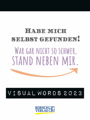 Visual Words 2023 von Korsch Verlag