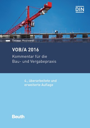 VOB/A 2016 von Mestwerdt,  Thomas