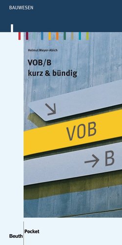 VOB/B – Buch mit E-Book von Meyer-Abich,  Helmut