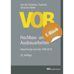 VOB im Bild – Hochbau- und Ausbauarbeiten – E-Book (PDF) von Nolte,  Johannes