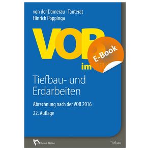 VOB im Bild – Tiefbau- und Erdarbeiten – E-Book (PDF) von Poppinga,  Hinrich