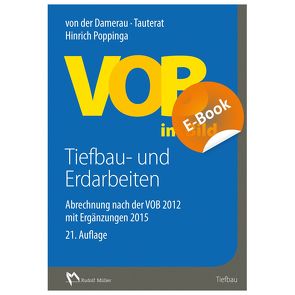 VOB im Bild – Tiefbau- und Erdarbeiten – E-Book (PDF) von Poppinga,  Hinrich