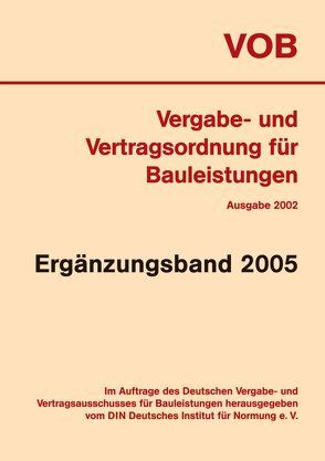 VOB Vergabe- und Vertragsordnung für Bauleistungen