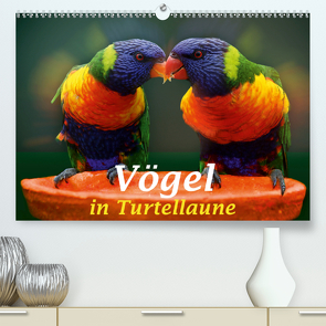 Vögel in Turtellaune (Premium, hochwertiger DIN A2 Wandkalender 2021, Kunstdruck in Hochglanz) von Brunner-Klaus,  Liselotte