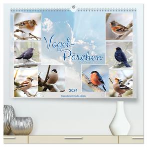 Vogel-Pärchen (hochwertiger Premium Wandkalender 2024 DIN A2 quer), Kunstdruck in Hochglanz von Löwer,  Sabine