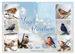 Vogel-Pärchen (Wandkalender 2024 DIN A2 quer), CALVENDO Monatskalender von Löwer,  Sabine